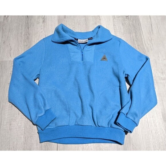 Vintage Sweater Pacific Trail Adult Sz M Medium Blue Fleece Pullover 1/4 Zip - Picture 1 of 6